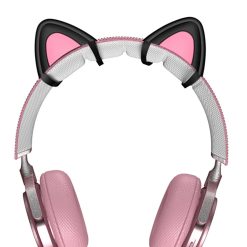 Urechi de pisica casti Over-ear, On-ear Compatibile cu HypreX, Razer, Bose, potrivire universala pentru Gaming, Streaming